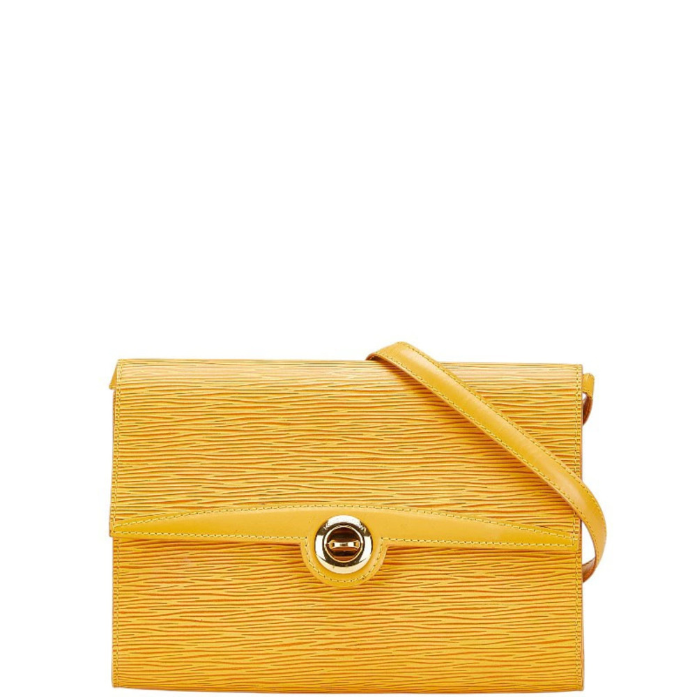 Louis Vuitton Epi Arche Crossbody Shoulder Bag Tassili Yellow Leather